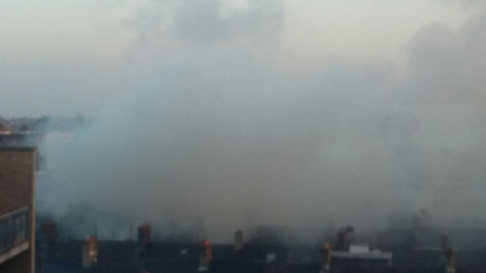 Geoff_73d8's tweet photo. Not content with a massive bonfire,  the shit heads have set the buildings on fire today https://t.co/IxYRFQCBWn