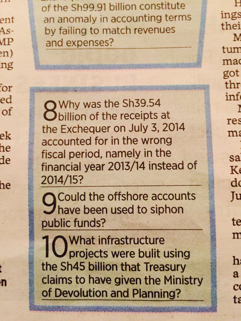 Rnagila's tweet photo. #Eurobond the missing sh45 billion #DevolutionMinistry https://t.co/EzSccUF5OO