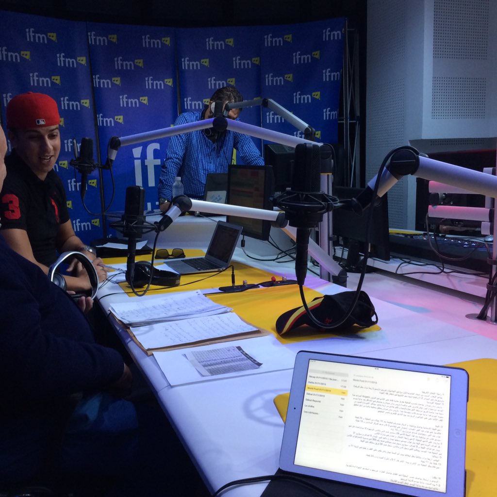 Scoulino's tweet photo. On Air. #IFMSport de 18h à 20h sur @ifmTn https://t.co/ITB2zCVA89
