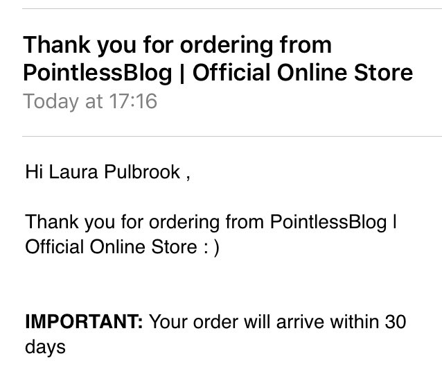 LauraDisney98x's tweet image. @PointlessBlog I got one!!! #PointlessBlog2016