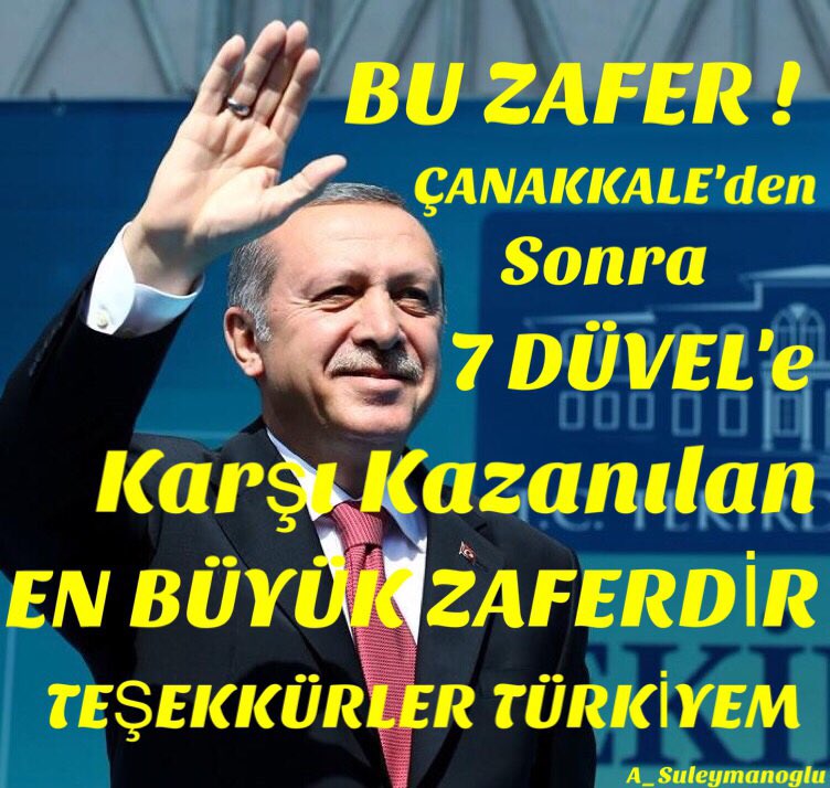 ZazzaOmar's tweet photo. Bu ZAFER !
ÇANAKKALE'den sonra 7 DÜVEL'e karşı kazanılan en büyük ZAFERDİR.

@MevlutCavusoglu @T_MenderesTurel https://t.co/qOgWz38iJa
