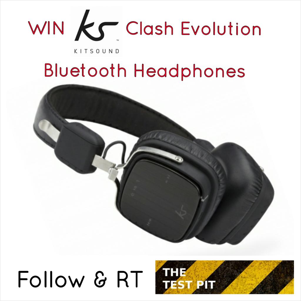 #Win <a href="/KitSoundUK/">KitSound</a> Clash Evolution Bluetooth Headphones. #competition. Follow &amp; RT. thetestpit.com/2015/10/compet…