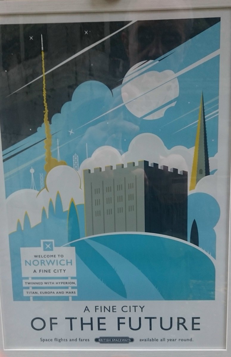 ArchiFestival's tweet photo. Make sure you see @elhorno's fabulous print in the window @mooseyart Bridewell Alley #Norwich #FANN15 https://t.co/0lTS381LqX