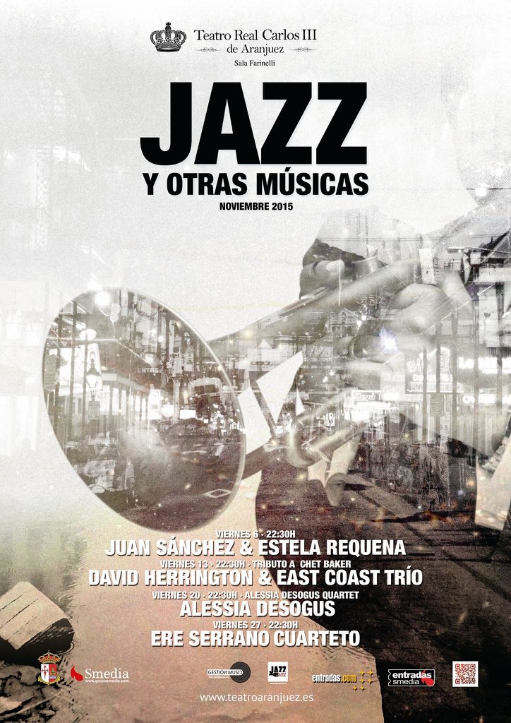 Gestion_Music's tweet photo. Noviembre en Aranjuez. Jazz y... Otras músicas. https://t.co/B7woAjLhQj