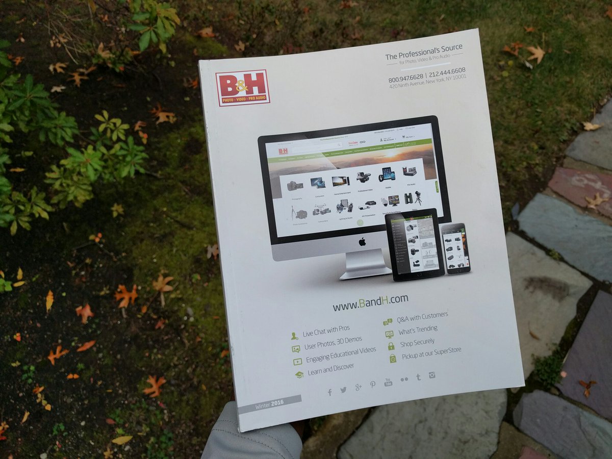 MKBHD's tweet image. New B&amp;amp;H Catalog - Every camera geek's biggest weakness.