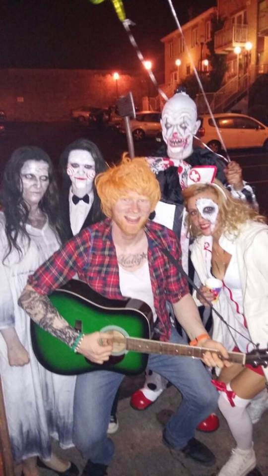 kevg007's tweet photo. @edsheeran What do you think of my mate's Halloween costume? https://t.co/kO9Z7aBjNm