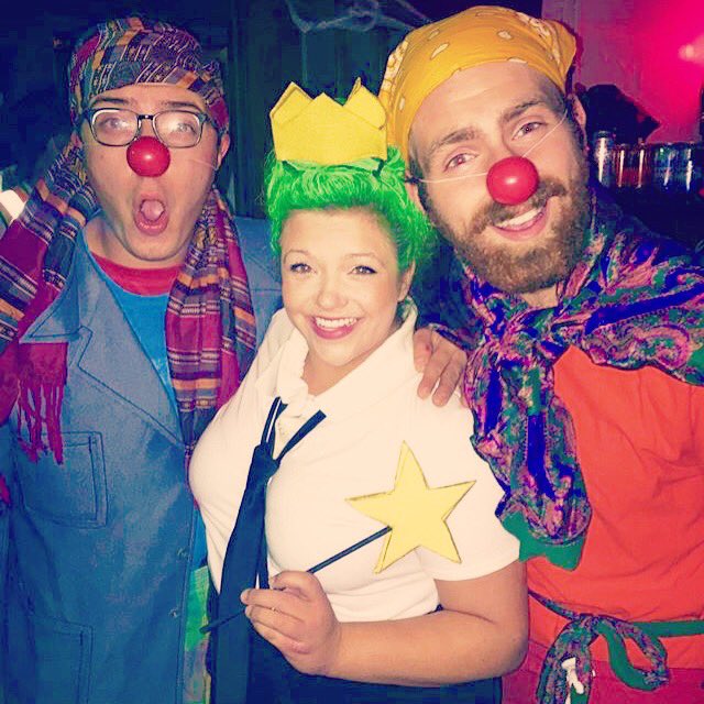 zach_decker's tweet photo. @BohonJason our clowns had a night out #acting3 #missyou ❤️ https://t.co/W99K0cwCgA