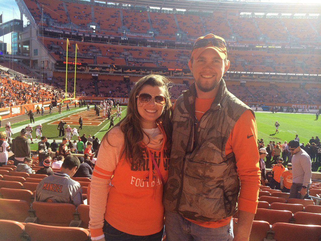 Celebrating my bday with Ben and the <a href="/Browns/">Cleveland Browns</a>!