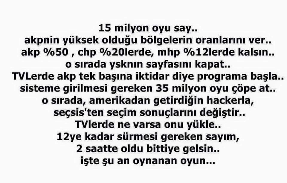 avcimucahit's tweet photo. Tam olarak oynanan oyun bu! https://t.co/O0fVnAZCZq