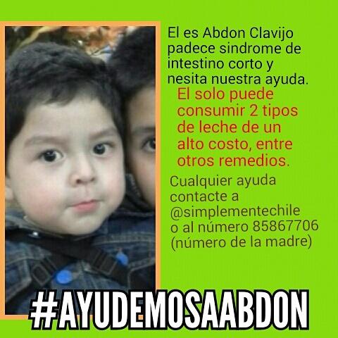 larojaarusia18's tweet image. Por favor difundan amigos #AyudemosAAbdon #ChilePaisSolidario