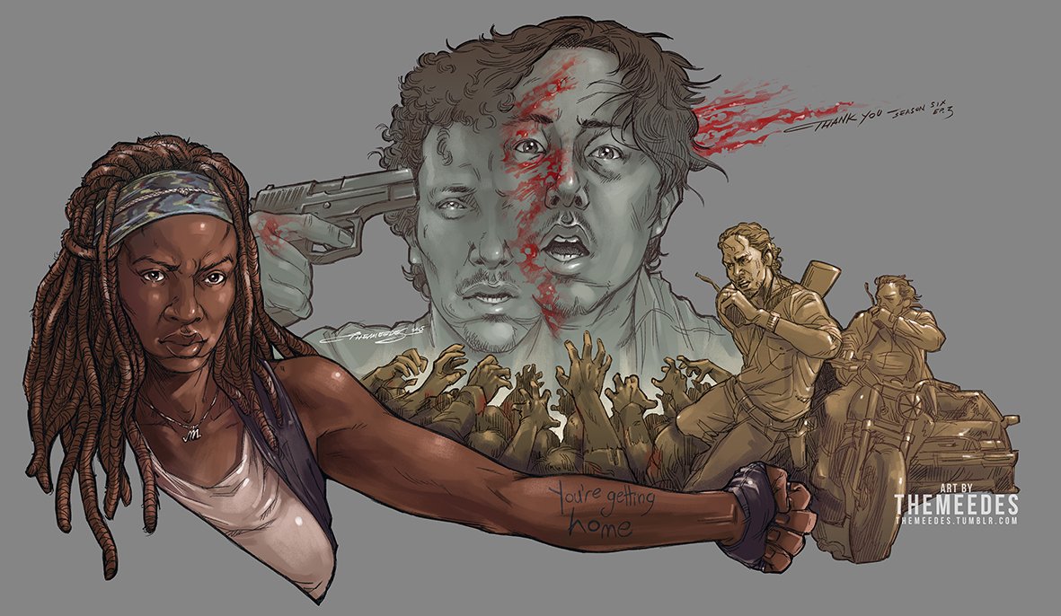 TheMeeDes's tweet photo. @AMCTalkingDead my submission to get featured on tonight's show! Good luck to all the artist in the #TWDFamily! https://t.co/mC9P7Ozj4j