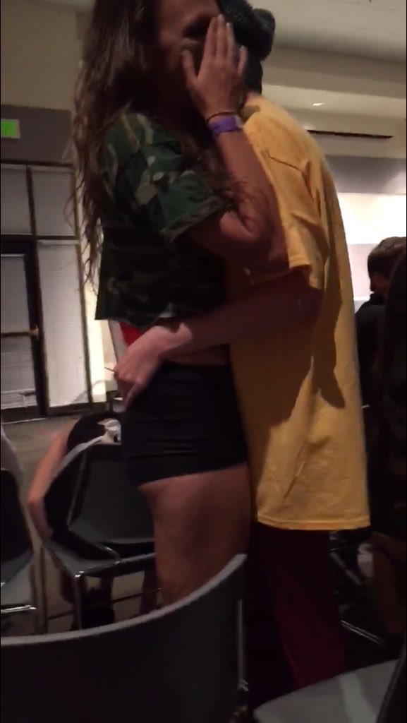 Bonesy21's tweet photo. When he goes for the booty but you ain't into him https://t.co/8FPZvT5gF8