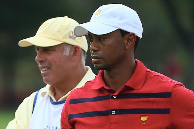 BleacherReport's tweet photo. Steve Williams on caddying for Tiger Woods: It was like I was his slave https://t.co/1yVuxfrJxo https://t.co/rAcJ9Y6yjq