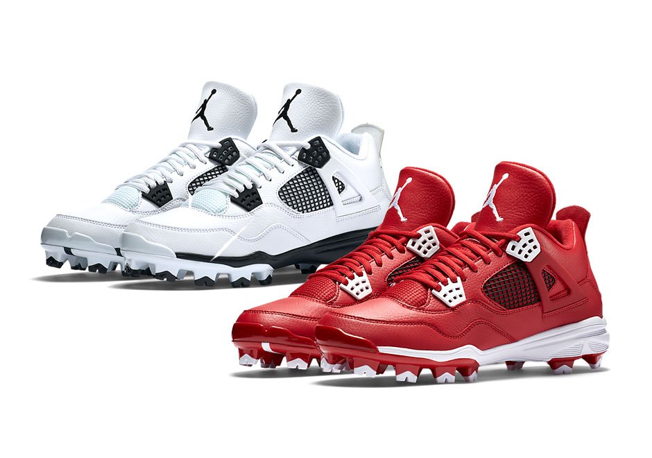 SneakerNews's tweet photo. Jordan returns to the baseball diamond with these AJ 4 cleats https://t.co/0zDkDrGZjf https://t.co/yWCH4BBOsO