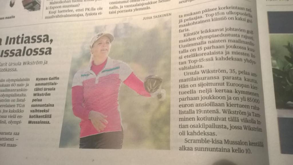 Ursula Wikström (@ursulawikstrom) on Twitter photo Harvoin ScramblestĂ€ tehdÀÀn ennakko lehteen, radiohaastis ja vielĂ€ uusi lehtihaastattelu <a href="/kymengolf/">Kymen Golf</a> <a href="/KymenSanomat/">Kymen Sanomat</a> âșđ Harvoin ScramblestĂ€ tehdÀÀn ennakko lehteen, radiohaastis ja vielĂ€ uusi lehtihaastattelu <a href="/kymengolf/">Kymen Golf</a> <a href="/KymenSanomat/">Kymen Sanomat</a> âșđ