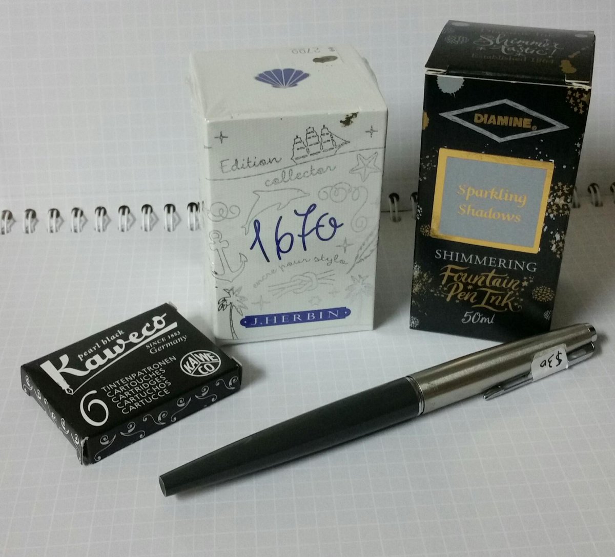 mitchell036's tweet photo. My haul from the Toronto Pen Show #scriptus today. I showed great personal restraint. https://t.co/5q0xWFLgyR