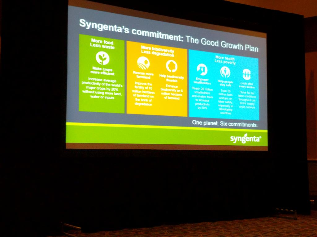 miketrick's tweet image. Edelman keynote in 201a at #informs2015.  Syngenta feeding the world.