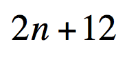 Last week considered algebraic expressions.  Students matched up words, area model and expressions.