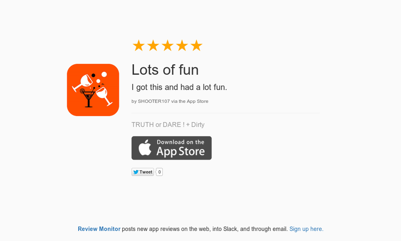 DirtyTruthDare's tweet photo. 5 Star Review: "Lots of fun: I got this and had a lot fun." https://t.co/bx47JLz8xw https://t.co/qW1JEy51yP