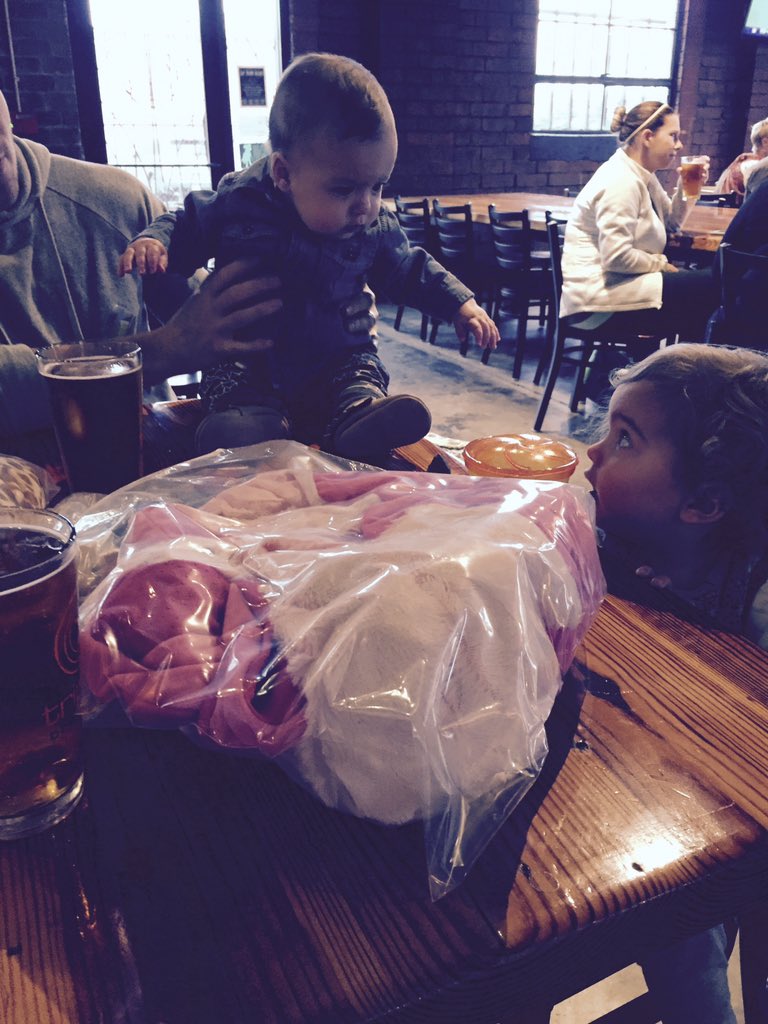 LindsayEdge's tweet photo. @TripleCBrew @704Shop @FrontPorchSun @katie_levans Donating costumes &amp; drinking beer today. #costumes4kidsCLT 🍻🎃👻 https://t.co/opAI4Kqodl