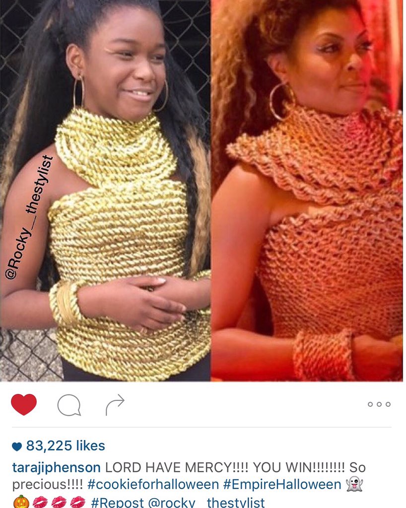 Rockystyleme's tweet photo. @TherealTaraji Thanks for the Repost Taylor 💖you #Empire #cookie https://t.co/Aopxk1ZgEC