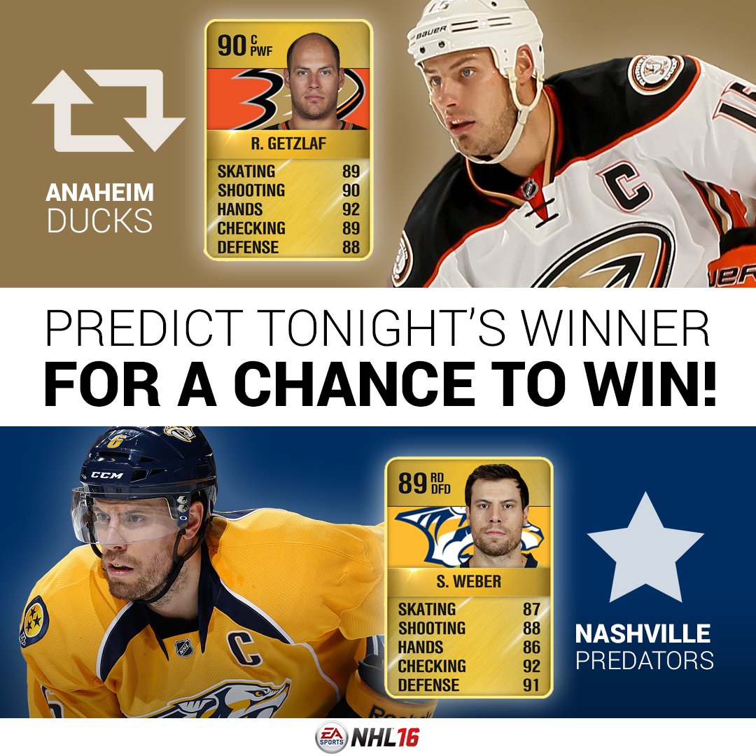 EASPORTSNHL's tweet photo. Who you got? https://t.co/DLy1Kyh9Y0