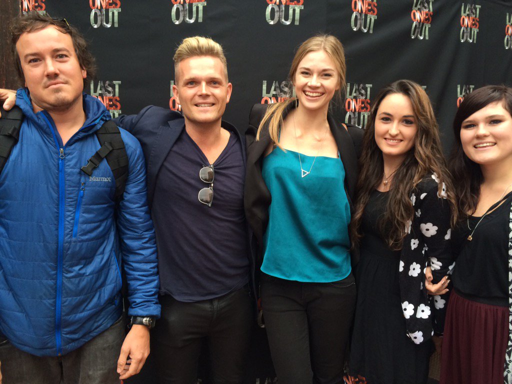CarlaSteenkamp's tweet photo. @Cele471 @greg_kriek @FaanRabie looking cute @LastOnesOutFilm screening @SAhorrorfest - @thefivesalive we love u :) https://t.co/CFMfuAqtpa