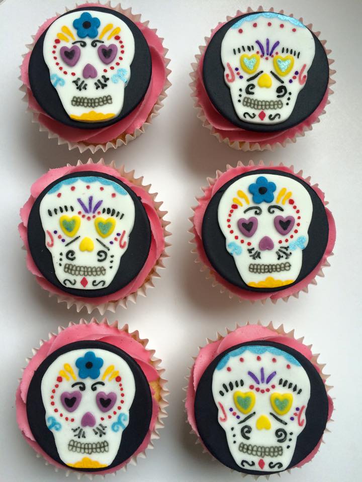 Hand painted sugar skulls for Halloween #sugarskulls