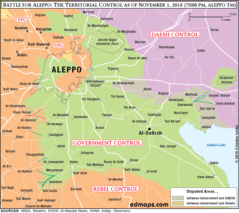 Военная обстановка в Сирии к 2 ноября 2015 года 