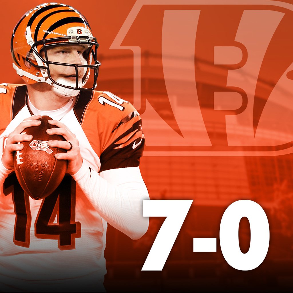 NFL's tweet photo. The @Bengals are 7-0! #CINvsPIT https://t.co/CQDukaPGe1