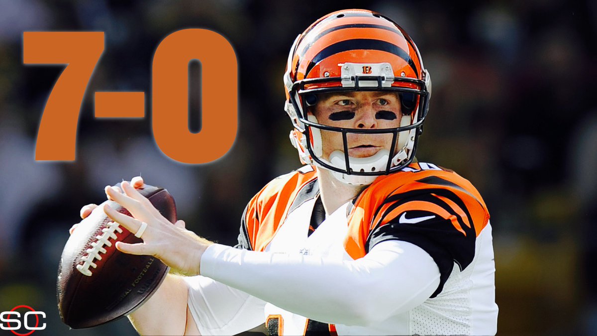 Still undefeated! Bengals improve to 7-0 for franchise history with a 16-10 victory over the Steelers.