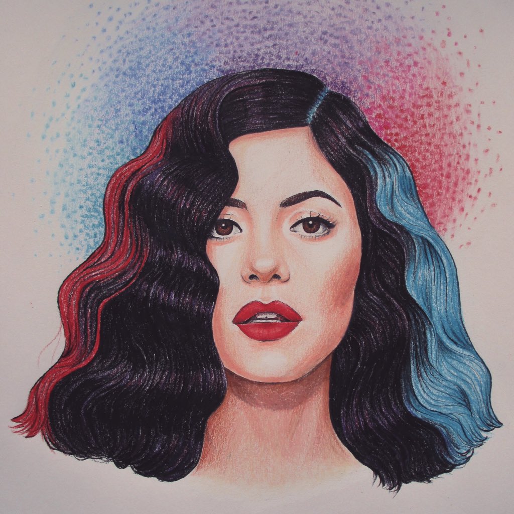 Marina and the Diamonds раскраска