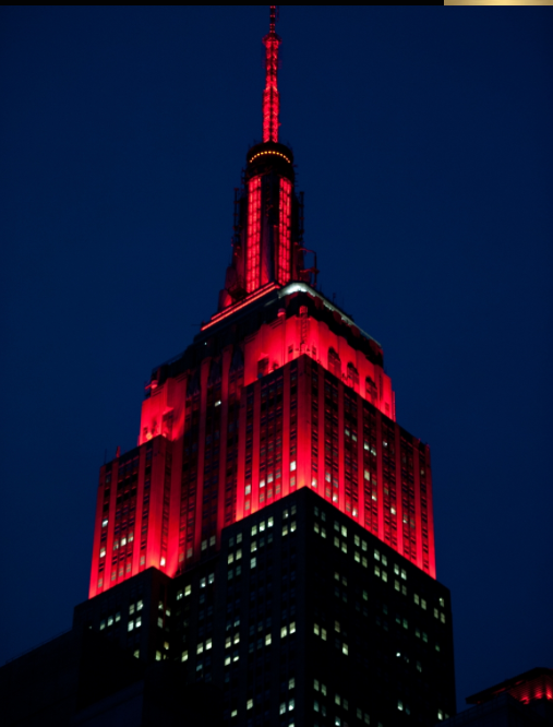 TEDchris's tweet photo. Empire State Building is about to turn red to celebrate a week of TED Talks Live! https://t.co/D2KbupuuM6 https://t.co/iOuV8xreL5