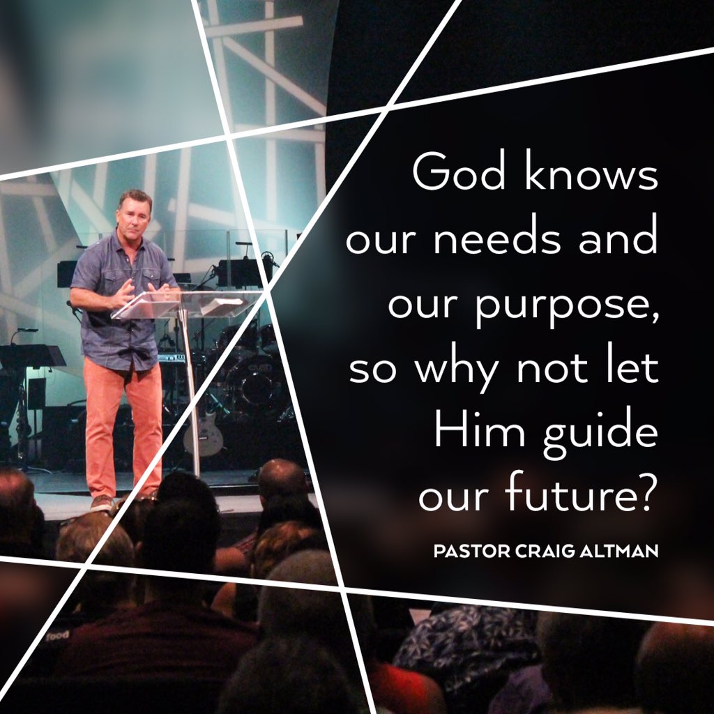 GFCFlorida's tweet photo. "God knows our needs and our purpose, so why not let Him guide our future?" – @GFCCraig #BecauseGodIs https://t.co/oik1lQBnE8
