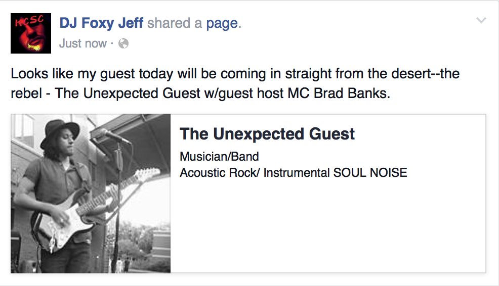 FoxyJeff's tweet photo. Today at 6pm on https://t.co/X7SnIBsVSg -The Unexpected @AdanTUG #kcscradio #theunexpectedguest @KCSCradio https://t.co/hsmmTvohzF