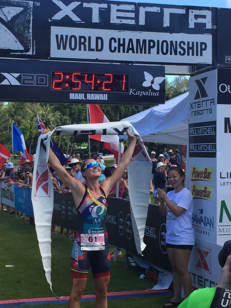 Your 2015 XTERRA Women's World Champion <a href="/floraduffy/">Flora Duffy</a>!