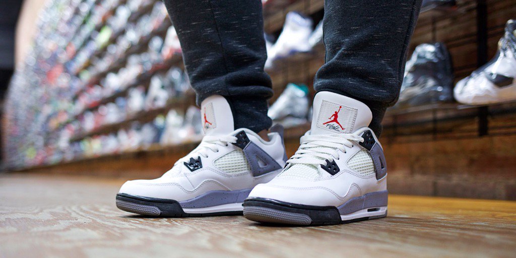 Jordan 4 white cement gs sale