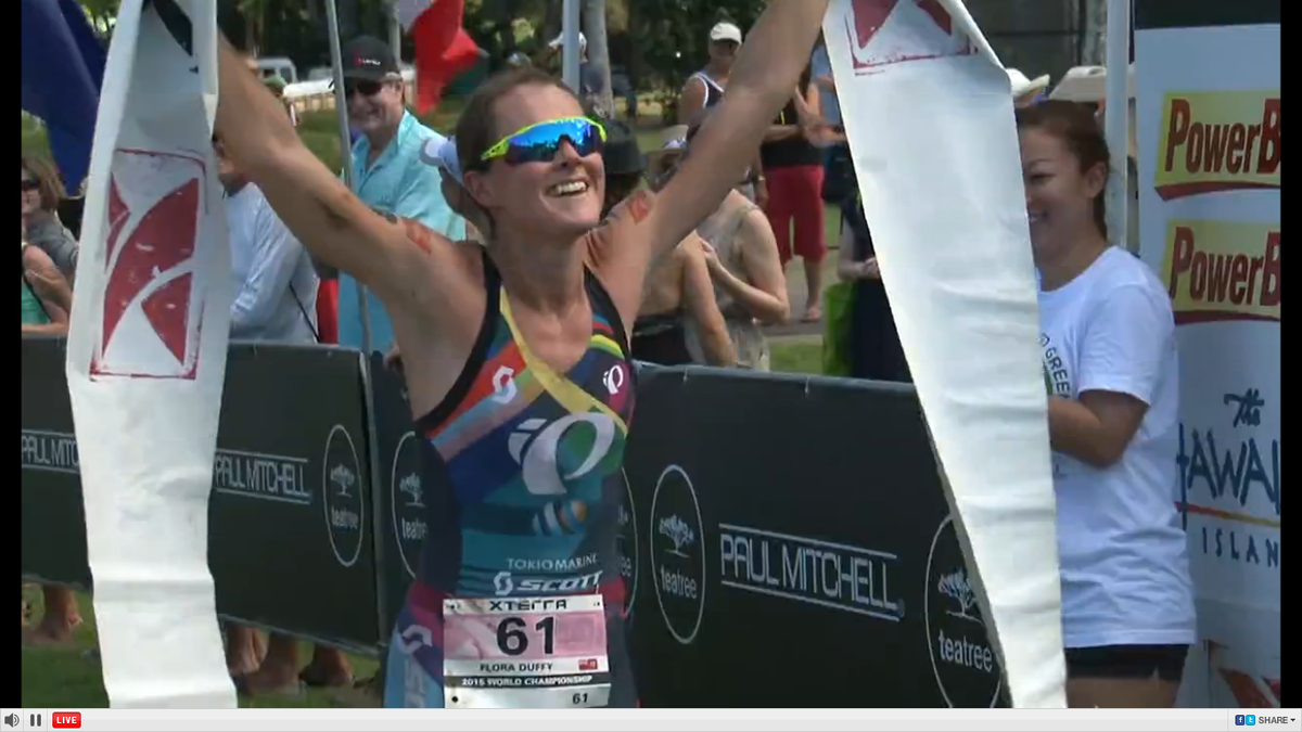 XTERRASpain's tweet photo. .@floraduffy es la nueva campeona del mundo #XTERRAMaui ¡Congrats! https://t.co/Yke3ZxIYJG