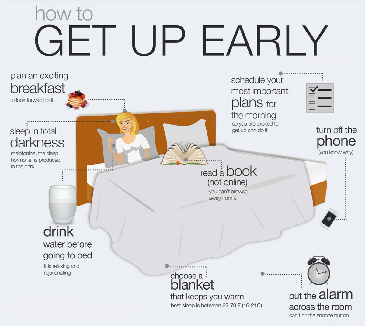 TeacherToolkit's tweet photo. How To Get Up Early For School? #BackToSchool #ukedchat #SLTchat https://t.co/q9gSmLeh5A