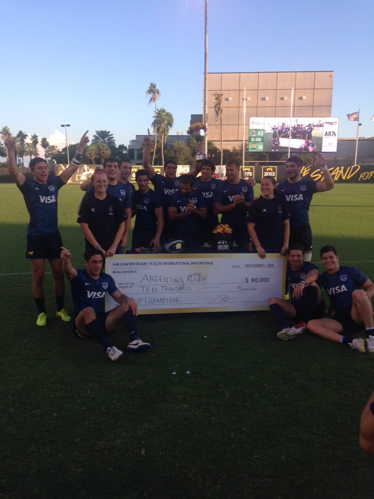 Halloween7s's tweet image. Argentina Rugby, your #Halloween7s Cup Champions brought to you by @AmericanRugby7s and @BE_PresentsINC!
