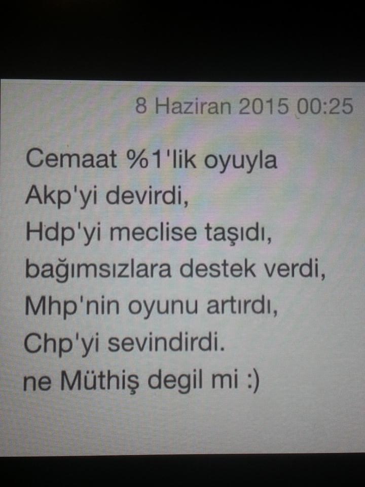 7 Haziranda bu tarz şeyler yazanlar vardı bugün göremedim kimseyi erken mi yattınız