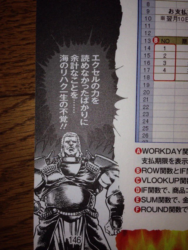 Excel＋北斗の拳 意味不明？だけど なんだか強くなれそうな本