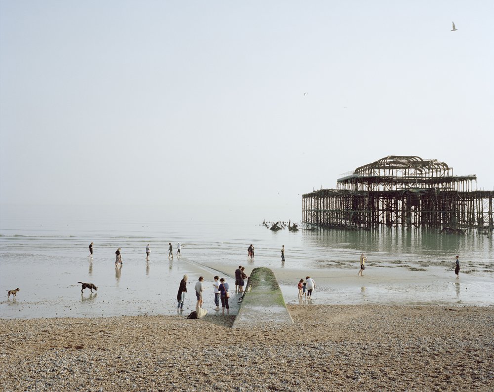 slowbrighton's tweet photo. Stunning photos of piers by @simoncroberts on show @BrightonMuseums. Take time to linger and enjoy #Pierdom https://t.co/6nklx0JmqL