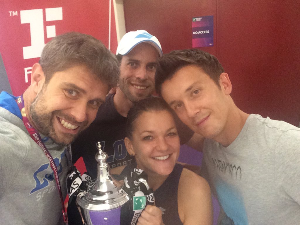 ARadwanska's tweet photo. So happy. Thx for the support thru up and down this year. I am so lucky to have the best fans. This one is for you 🏆 https://t.co/VAhjzTTryR