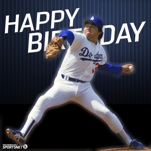 Help us wish a very happy birthday to pitching legend Fernando Valenzuela! by sportsnetla 