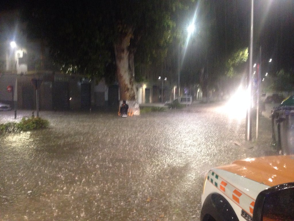 Así está en este momento la Avenida José Barrionuevo Peña #alertanaranja