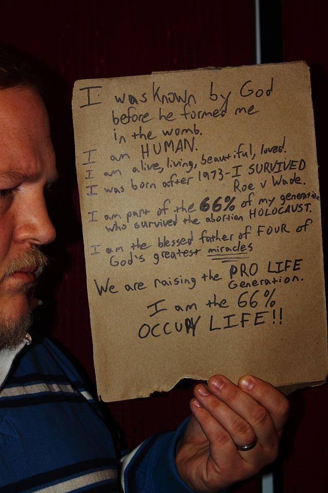CatholicLisa's tweet photo. #OccupyLife https://t.co/kOXH2HjL5N