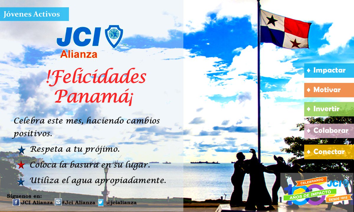 GAVR20's tweet photo. @jcipanama @jcialianza proud of being Panamanian #100yearsofimpact #doingthedifference #HbdPanama #pty #bebetter https://t.co/s9QYwrCUpq