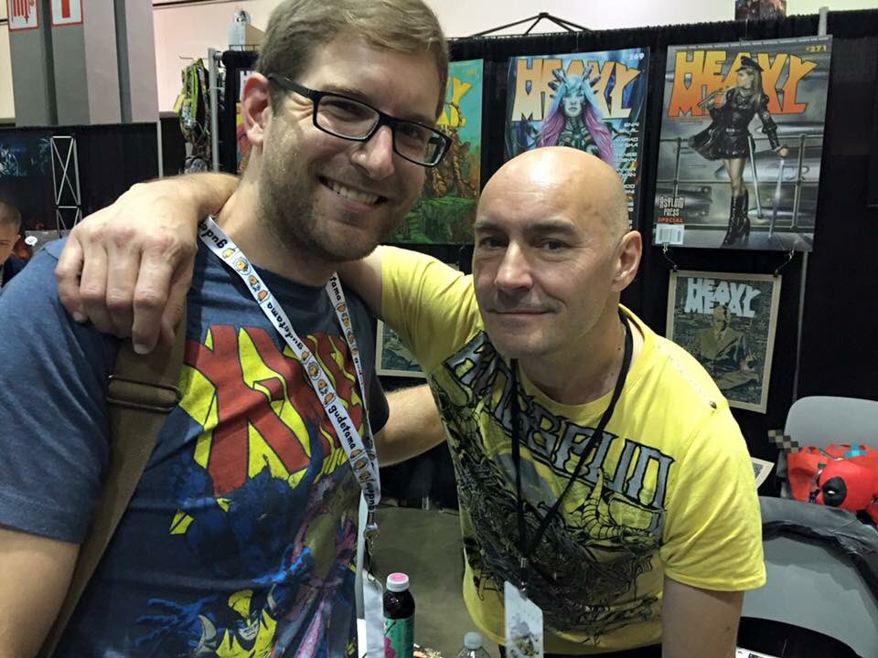 xmanleviathan's tweet photo. Had a blast at @StanLeeComikaze with @Howtall2tall4 and @lancernemo  and got to meet @grantmorrison!! https://t.co/rovdVJBSM9