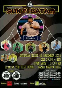 Tgl 19 desember ada yg keren loh SUN#1batam dengan guestar <a href="/siLoLox/">Lolox</a> ,tiket cuma 40k saja more info follow @SUIbatam